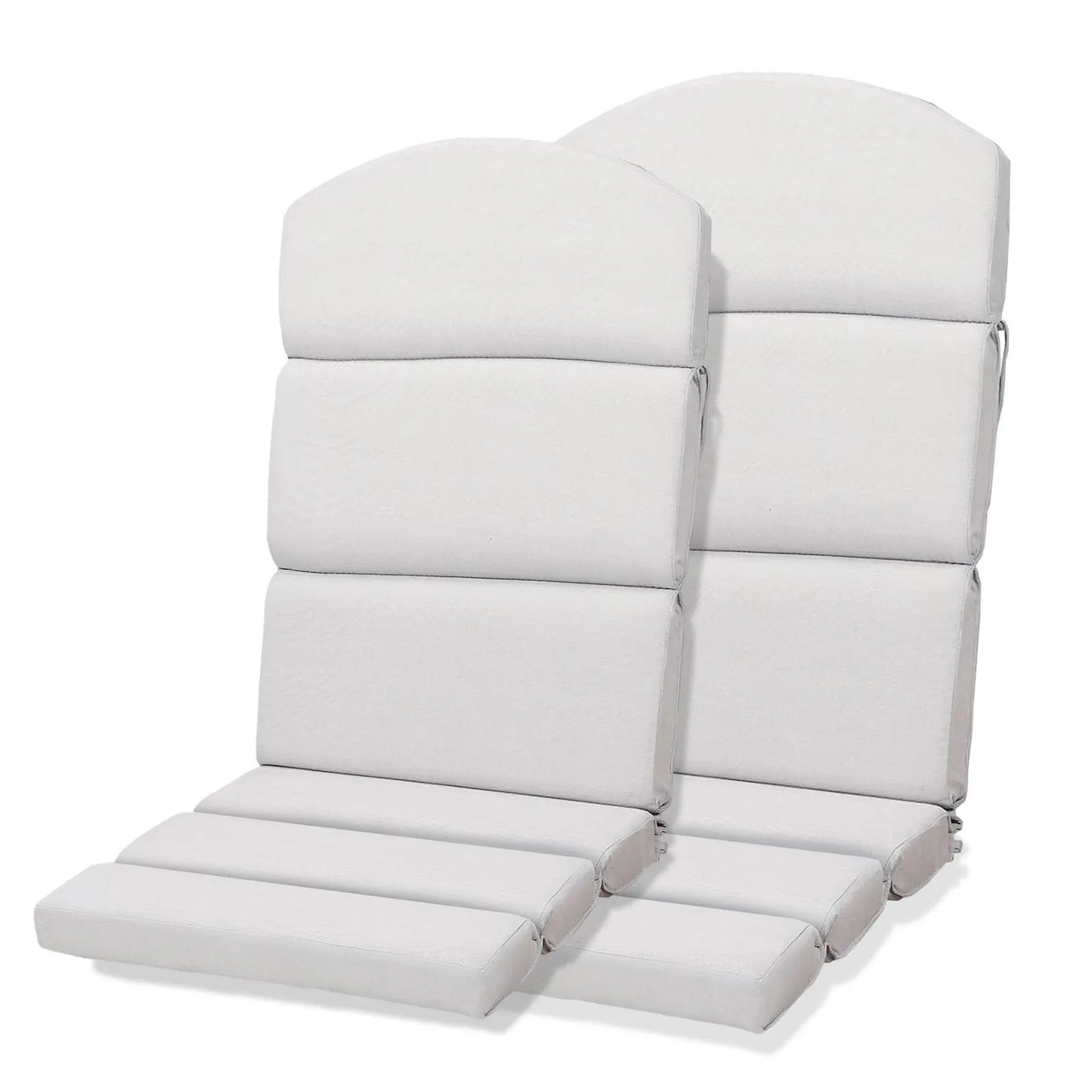 52x20x2.5 inch Patio High-Back Adirondack Chair Cushions Set of 2 - Light Gray - Aoodor 