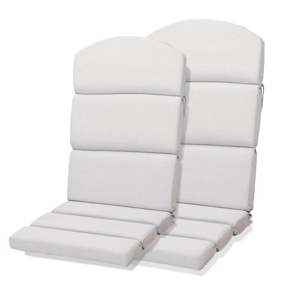 52x20x2.5 inch Patio High-Back Adirondack Chair Cushions Set of 2 - Light Gray - Aoodor 