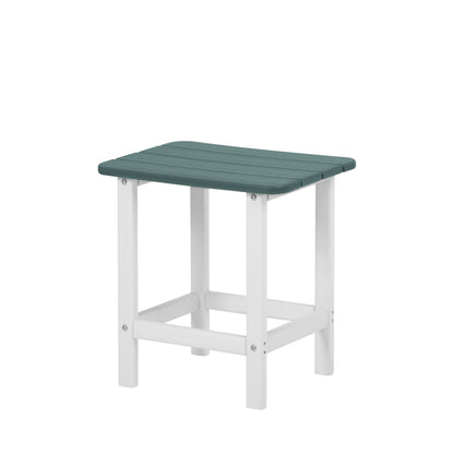 18x15x19 inch Outdoor Side Table, Weather-Resistant Square Patio End Table