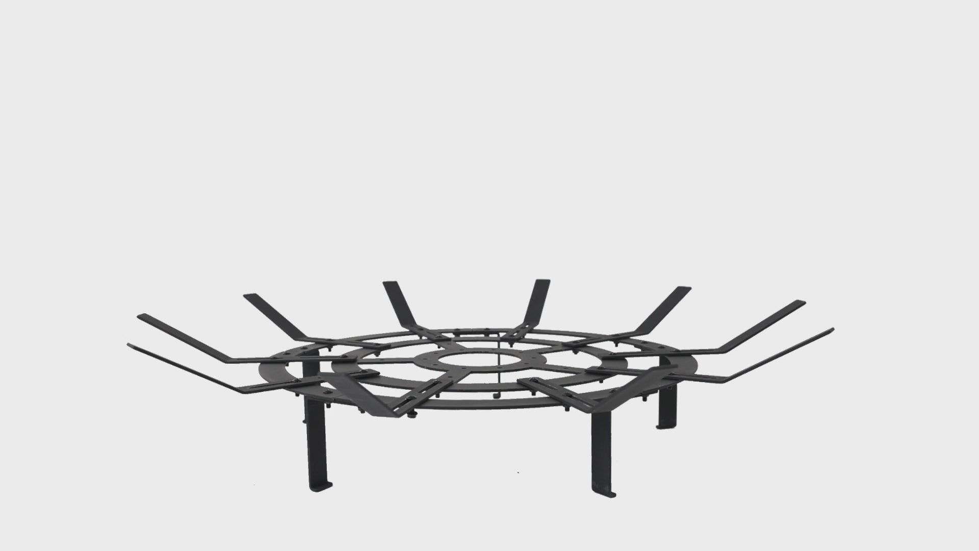 Aoodor 32 inch Round Adjustable Fire Grate, Heavy Duty, Smoke-Free Fire Pit Grate Installation Video