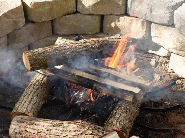 28/32/36 inch Heavy Duty Fire Grate Log Grate, Round Spider Wagon Wheel Firewood Grate - Aoodor 