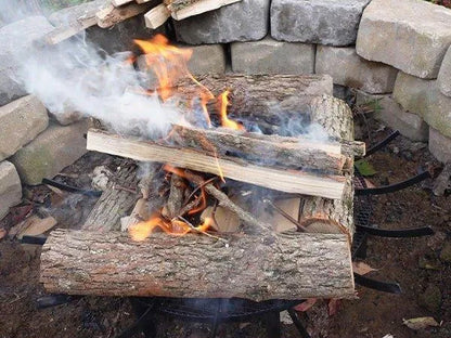 28/32/36 inch Heavy Duty Fire Grate Log Grate, Round Spider Wagon Wheel Firewood Grate - Aoodor 