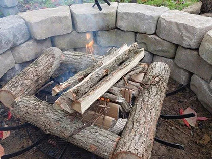28/32/36 inch Heavy Duty Fire Grate Log Grate, Round Spider Wagon Wheel Firewood Grate - Aoodor 