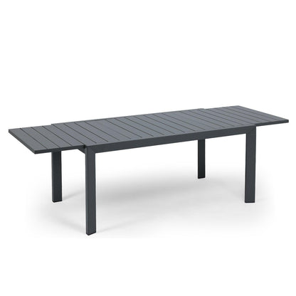 6-10 Person Outdoor Aluminum Patio Extendable Dining Table - Modern Rectangular Table for Patio, Deck, Garden, Courtyard (Table Only) - Aoodor 