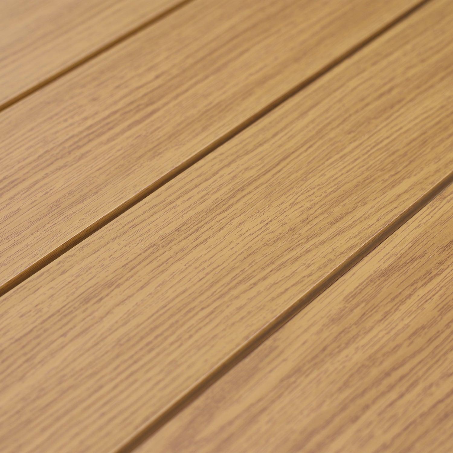 6-10 Person Outdoor Aluminum Patio Extendable Dining Table - Modern Rectangular Table for Patio, Deck, Garden, Courtyard (Table Only) - Aoodor 