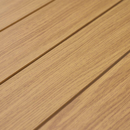 6-10 Person Outdoor Aluminum Patio Extendable Dining Table - Modern Rectangular Table for Patio, Deck, Garden, Courtyard (Table Only) - Aoodor 