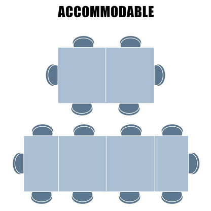 6-10 Person Outdoor Aluminum Patio Extendable Dining Table - Modern Rectangular Table for Patio, Deck, Garden, Courtyard (Table Only) - Aoodor 