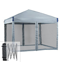10x10/12x12 ft. Pop Up Canopy Tent with Removable Mesh Sidewalls - Aoodor 